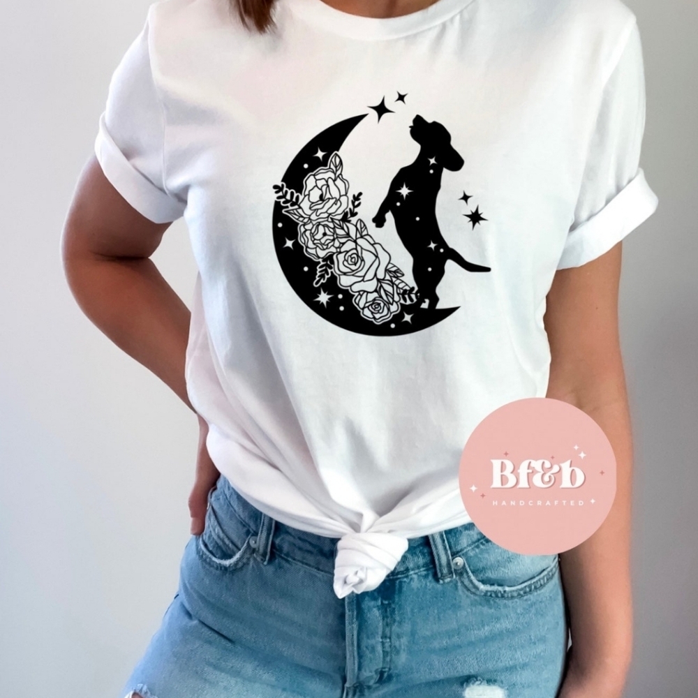 Beagle Boho Moon Dog Shirt, Dog Mom Gift, Dog Mama Shirt